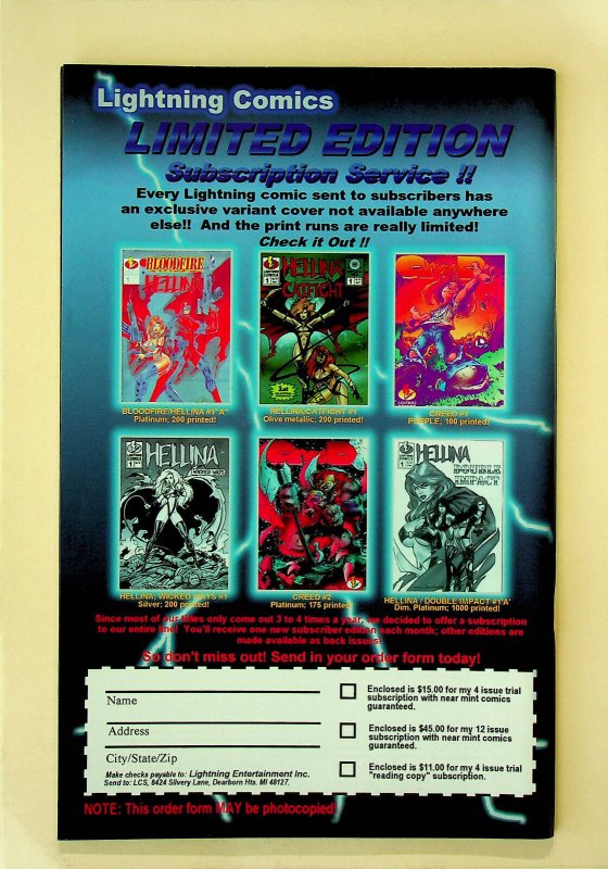 Claire Voyante #1 (Jun 1996, Lightning) - Near Mint