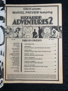 1980 BIZARRE ADVENTURES 2 Magazine #23 VG 4.0 Frank Miller