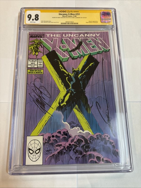 Uncanny X-Men (1989) # 251 (CGC 9.8 SS) Signed Marc Silvestri • Chris Claremont