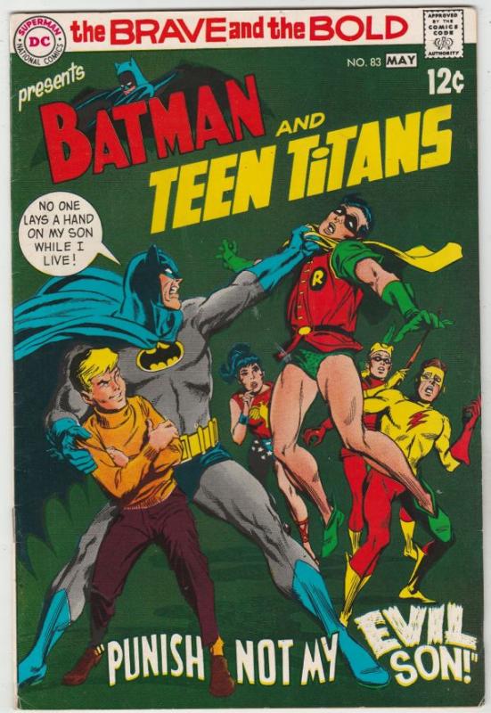 Brave and the Bold, The #83 (May-69) VF+ High-Grade Batman, Teen Titans (Robi...