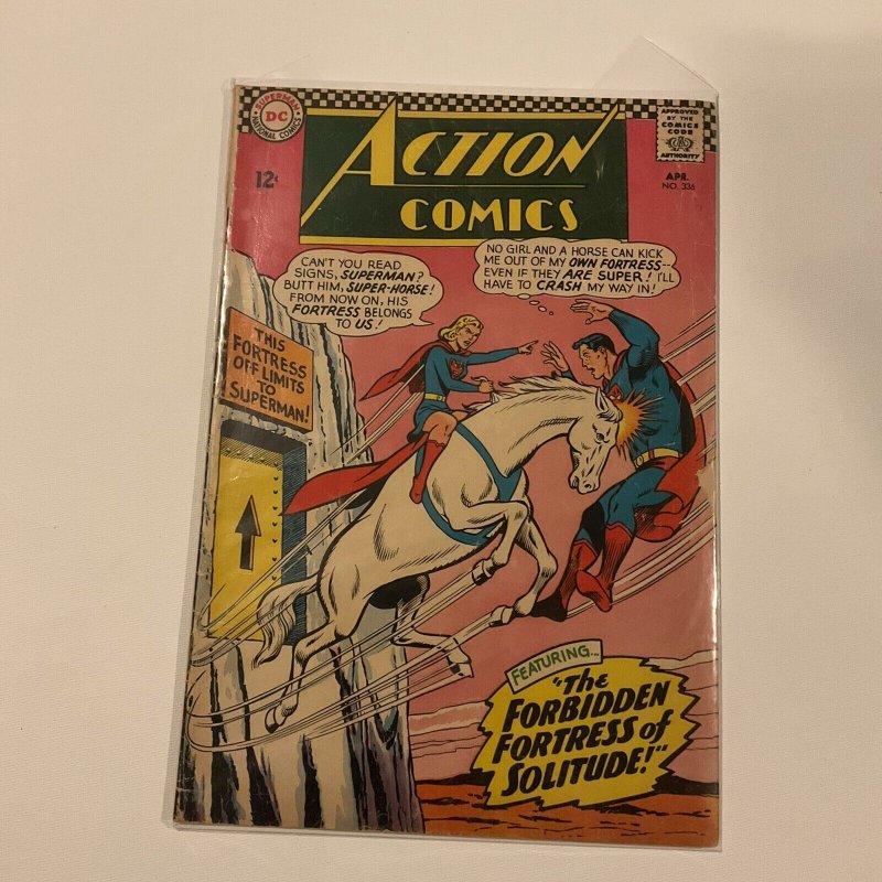 Action Comics 336 Very Good Vg 4.0 Dc Comics 1966