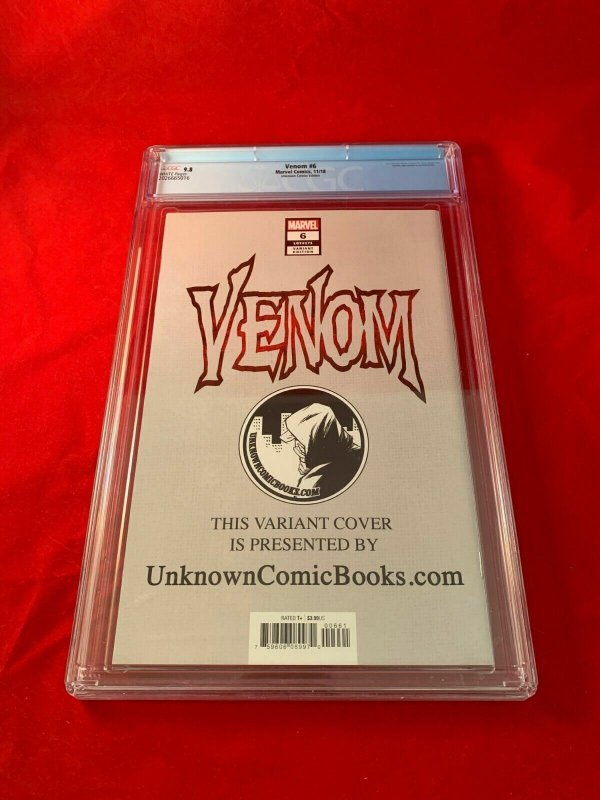 Venom #6 CGC 9.8 Mico Suayan Unknown Comics Variant