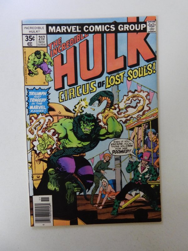 The Incredible Hulk #217 (1977) VF condition