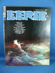 EERIE 7 F+ FRAZETTA SEA WITCH COVER DITKO 1966