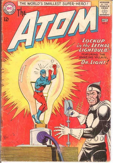 ATOM 8 FAIR  September 1963 JLA X OVER COMICS BOOK