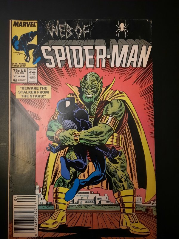 Web of Spider-Man #25 Newsstand Edition (1987)