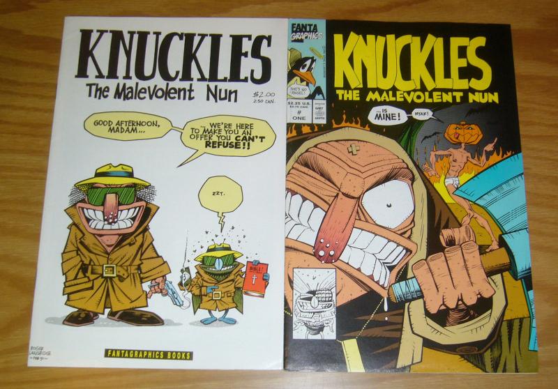 Knuckles the Malevolent Nun #1-2 VF complete series - roger langridge comics set