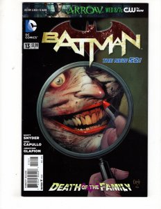Batman #13 Comic DC VARIANT Joker Death of the Family Greg Capullo Art / ID#252