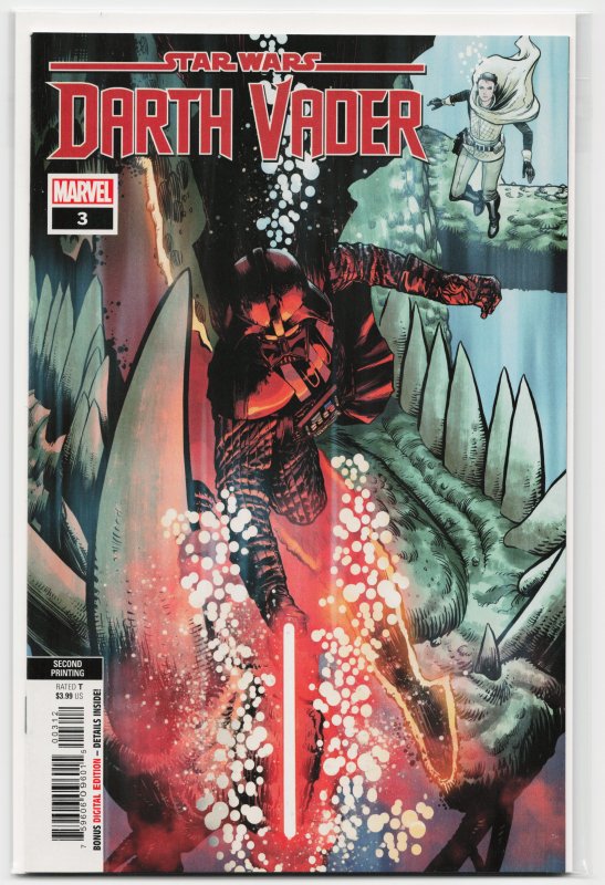 Star Wars: Darth Vader #3 Second Print Cover (2020) Darth Vader