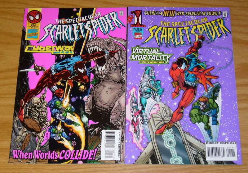 Spectacular Scarlet Spider #1-2 VF/NM complete series - todd dezago/sal buscema