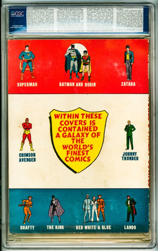 World's Finest Comics #2 (1941) CGC 7.0! Cream to OW Pages!