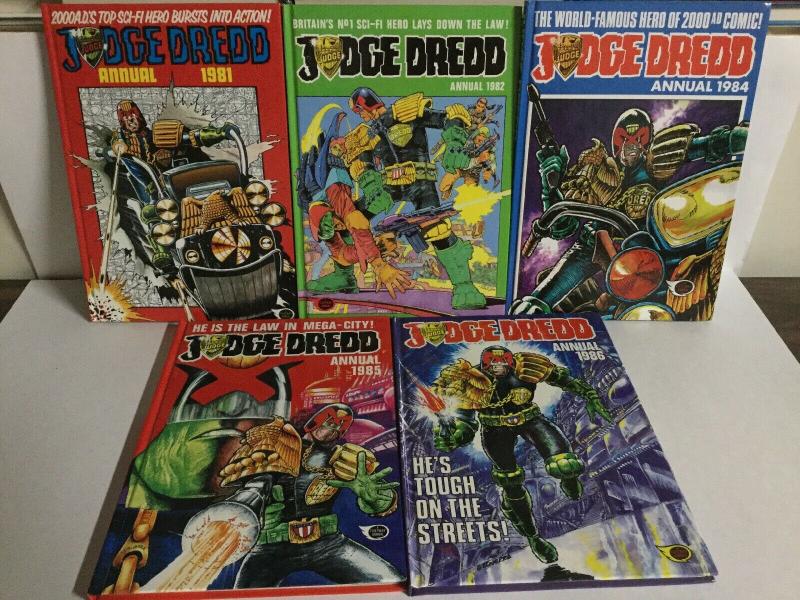 Judge Dredd Annual 1981 1982 1984 1985 1985 Oversized HC Hardcover B17