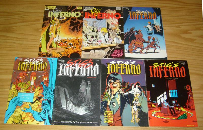 Stig's Inferno #1-7 VF/NM complete series - ty templeton - vortex comics set lot