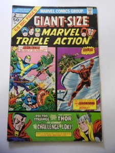 Giant-Size Marvel Triple Action #2 (1975) FN Condition
