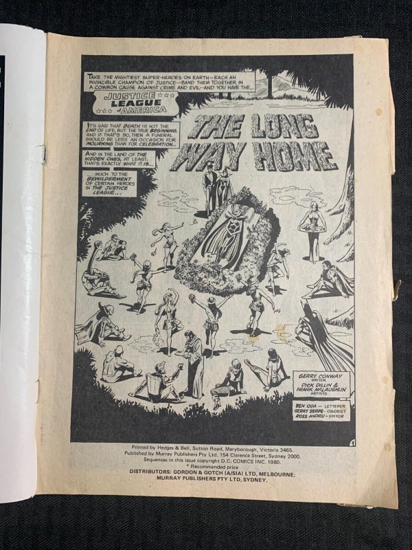 1980 CHAMPIONS OF JUSTICE Murray Comics #nn GD+ 2.5 Dick Dillon JLA