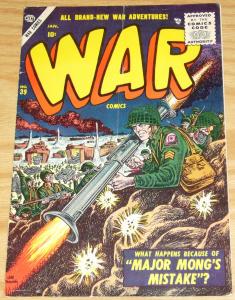 War Comics #39 FN- january 1956 - joe maneely - korean war - silver age atlas