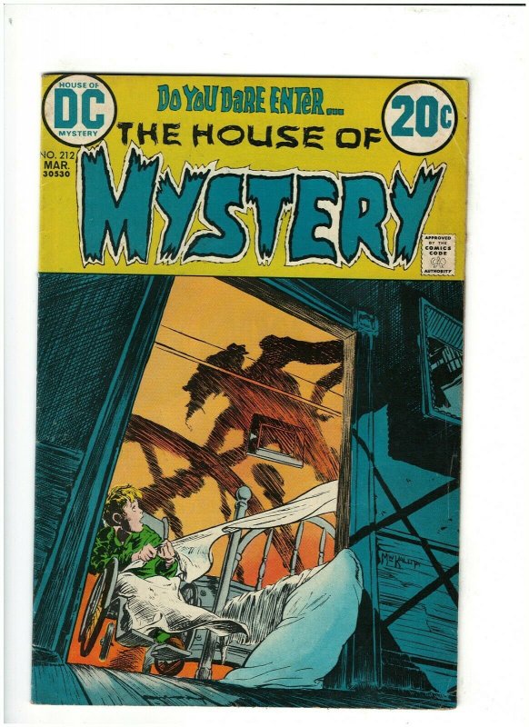 House of Mystery #212 VG- 3.5 DC Comics 1973 Bronze Age Horror Mike Kaluta  