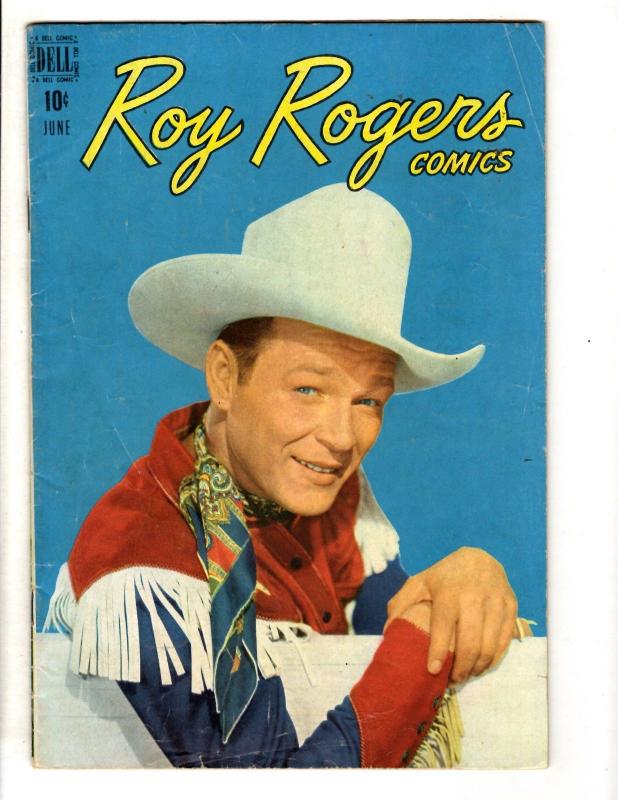 Roy Rogers # 6 FN Dell Golden Age Comic Book Western Cowboy JL2 