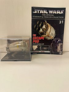 Escape Pod  Star Wars Vehicles Collecton Magazine and Ship Model #31 TB7