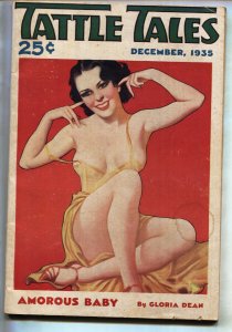 TATTLE TALES-Dec 1935-GOOD GIRL ART-PULP-Spicy-Rare