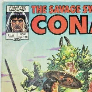 Savage Sword of CONAN #118 Joe Jusko Cover 1985 Marvel Comics 