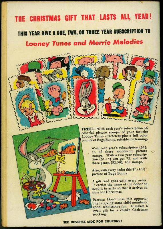 Looney Tunes and Merry Melodies #50 1945- Bugs Bunny Dell Comics VG
