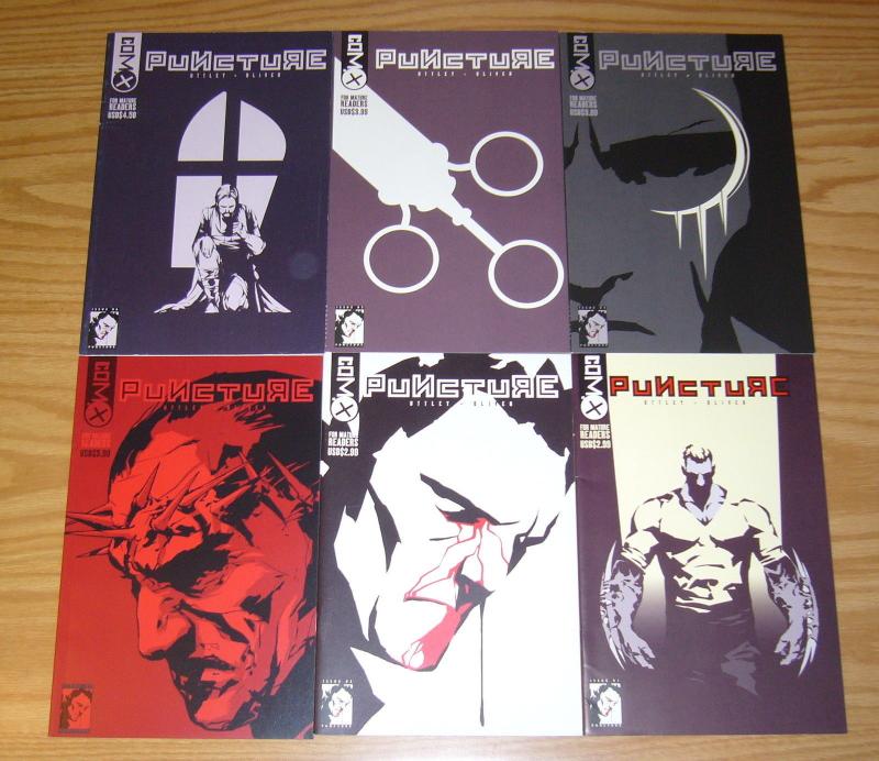 Puncture #1-6 VF/NM complete series 2001 COM.X russell uttley 2 3 4 5 ben oliver