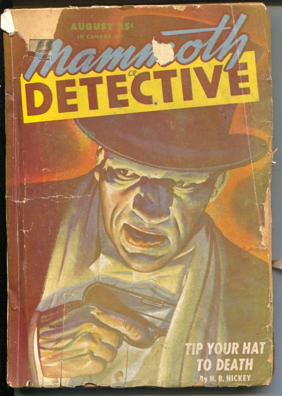 Mammoth Detective 8/1946-Ziff-Davis-hardboiled detective pulp fiction-G