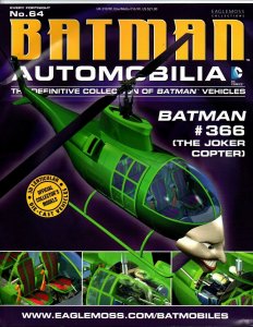 Batman Batmobile Eaglemoss Automobilia Collection #64 Joker Copter w/Magazine