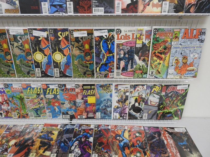 Huge Lot 150 Comics W/ X-Men, Spider-Man, Superman, +More! Avg VF- Condition!