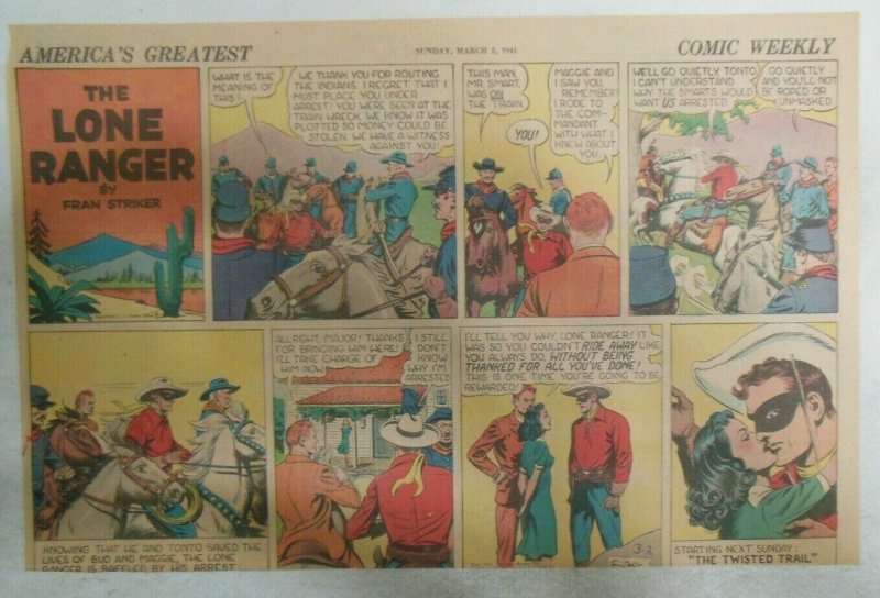 Lone Ranger Sunday Page by Fran Striker and Charles Flanders from 3/2/1941