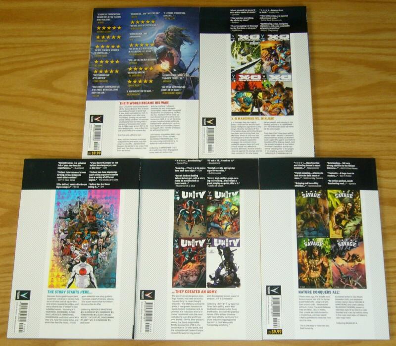 Lot of (15) Valiant TPBs - bloodshot - harbinger - x-o manowar - (value: $179)