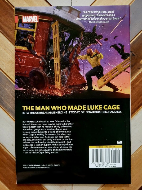 Luke Cage Sins of the Father Vol. 1 TPB (Marvel 2017) Rahzzah Cover FN/VF 7.0