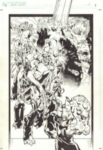 Alien Legion: Uncivil War #1 p.13 - Splash - 2015 art by Larry Stroman