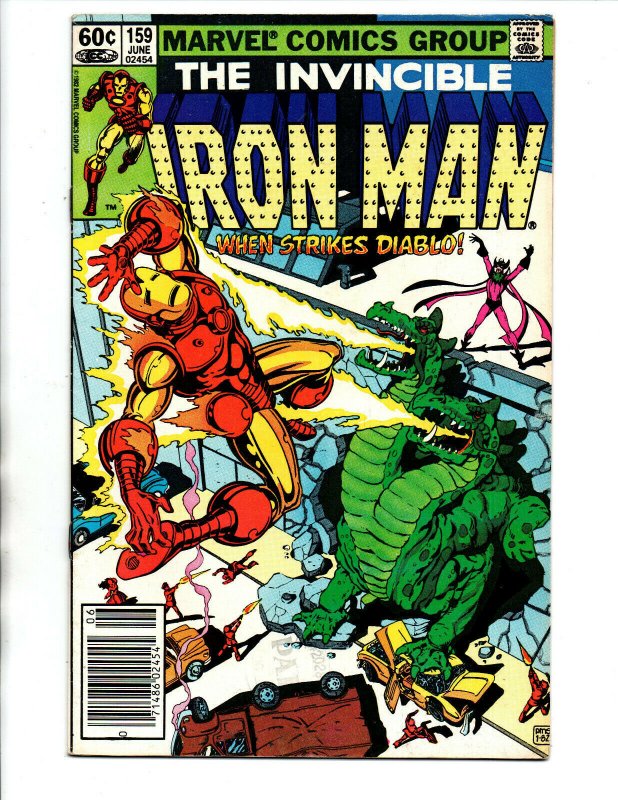 The Invincible Iron Man #159 newsstand - 1982 - VF