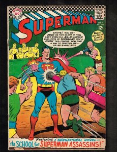 Superman #188 ~ The School For Superman Assassins ~ 1966 (4.5) WH