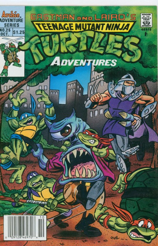 Teenage Mutant Ninja Turtles Adventures #25 Archie 1991 VF+