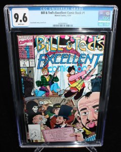 Bill & Ted's Excellent Comic Book #1 (CGC 9.6) White Pages - Evan Dorkin - 1991