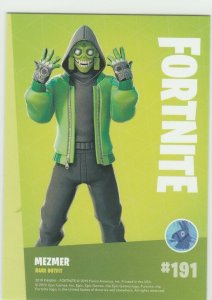 Fortnite Mezmer 191 Rare Outfit Panini 2019 trading card series 1