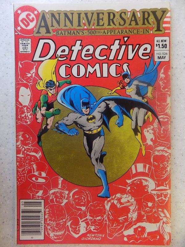 DETECTIVE COMICS # 526 ANNIVERSARY ISSUE SOME SMUDGING ON BACK COVER