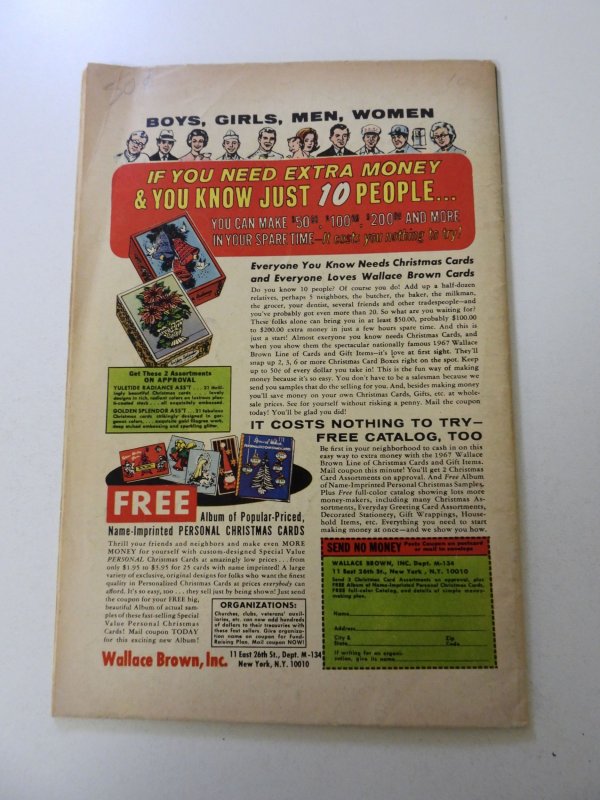 Ghost Rider #4 (1967) VG+ condition price written on back cover