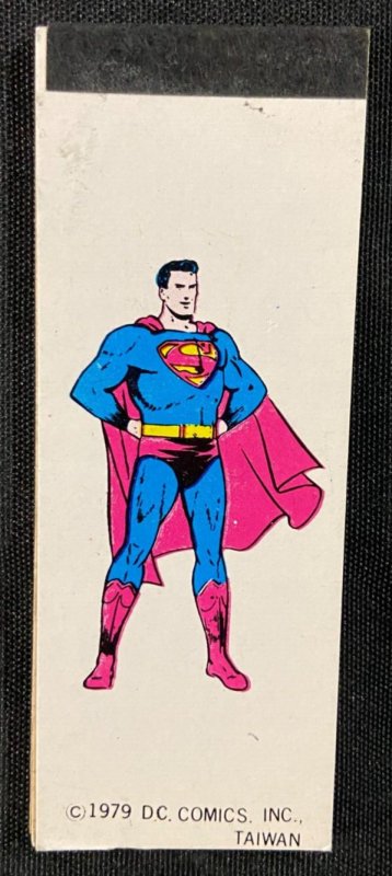 VINTAGE 1979 DC COMICS 1.5 x 4 MINI NOTE PAD SUPERMAN