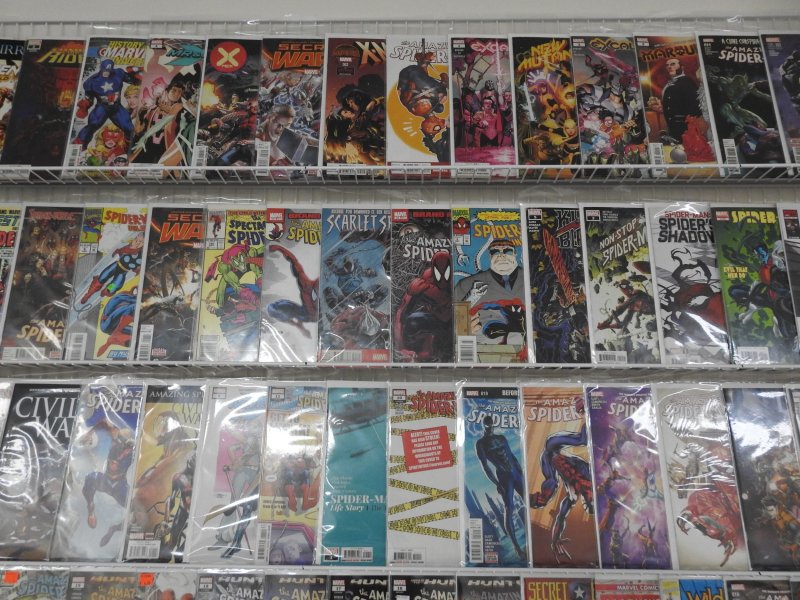 Huge Lot 150+ Comics W/ Spider-Man, Venom, Logan+ Avg VF-NM Condition!