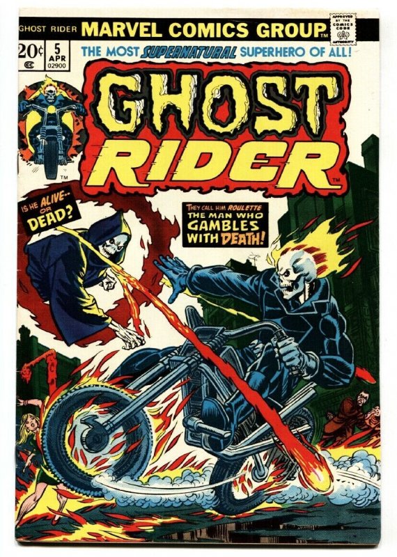 GHOST RIDER #5 comic book 1974-MARVEL-vf-