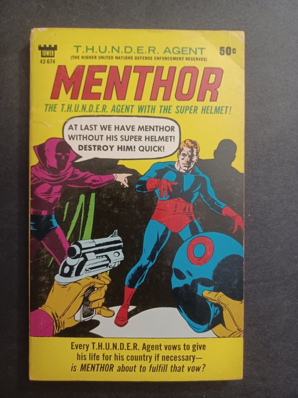 T.H.U.N.D.E.R Agent Paperback - Set of three No Man, Menthor, & Dynamo - 1966
