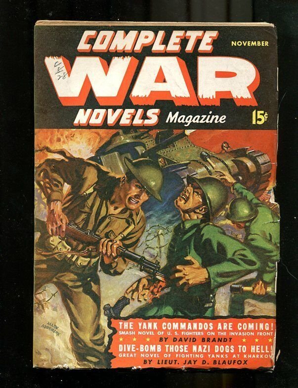 COMPLETE WAR PULP #2-NOV-1942-ALLEN ANDERSON COVER-WW 2 VG