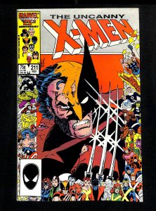 Uncanny X-Men #211 FN+ 6.5 Mutant Massacre Tie-in!