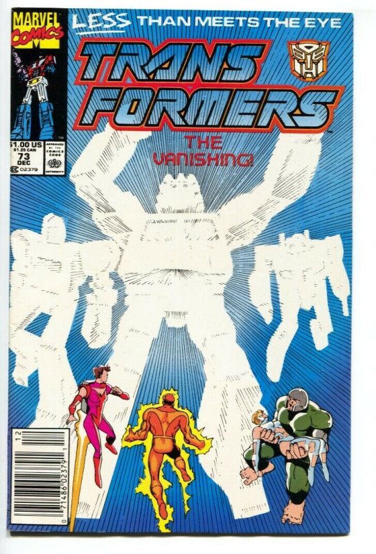 Transformers #73-1990 Late issue-Newsstand-Marvel comics