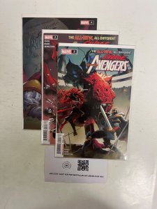 3 Savage Avengers Marvel Comic Books # 2 3 4 Avengers Defenders Thor 89 JS64