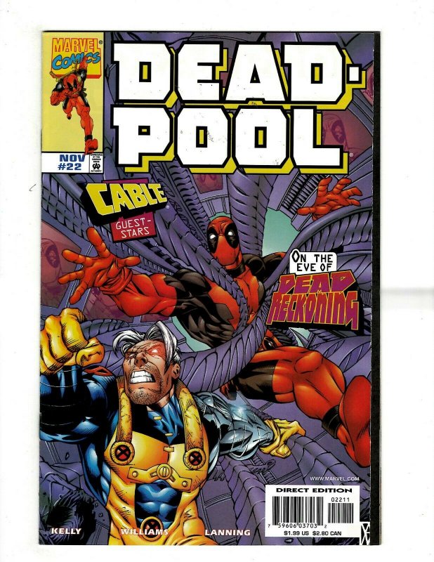 Deadpool 22 Nm 1st Print Marvel Comic Book X Men X Force Cable Wolverine Sr1 Hipcomic